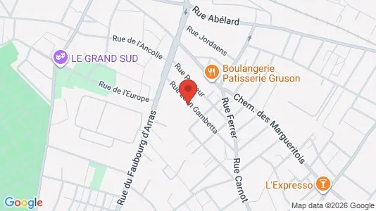 Apartments for rent i Lille - kort over placeringen