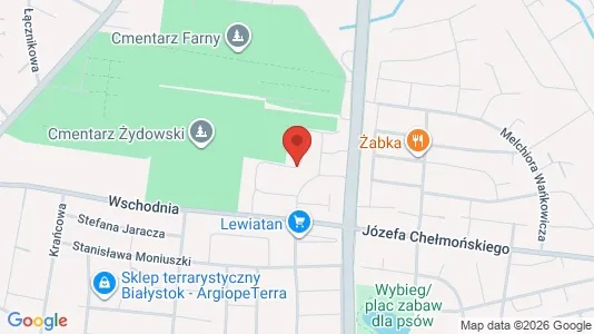 Rooms for rent i Białystok - kort over placeringen