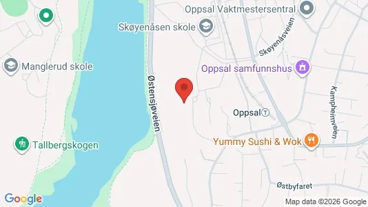 Apartments for rent i Oslo Østensjø - kort over placeringen