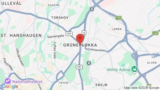 Apartments for rent i Oslo Grünerløkka - kort over placeringen