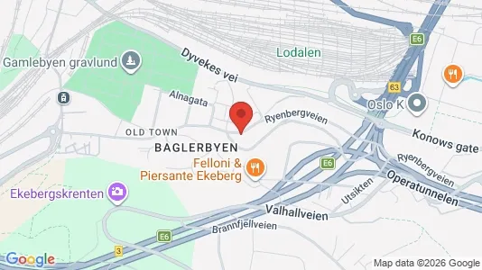 Apartments for rent i Oslo Gamle Oslo - kort over placeringen