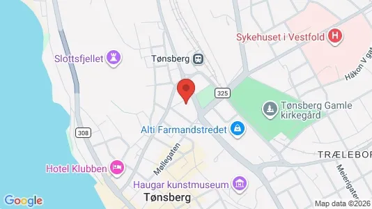 Apartments for rent i Tønsberg - kort over placeringen