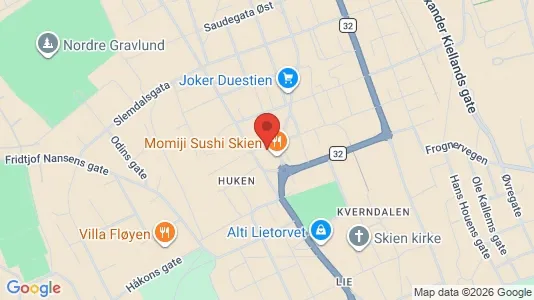 Apartments for rent i Skien - kort over placeringen