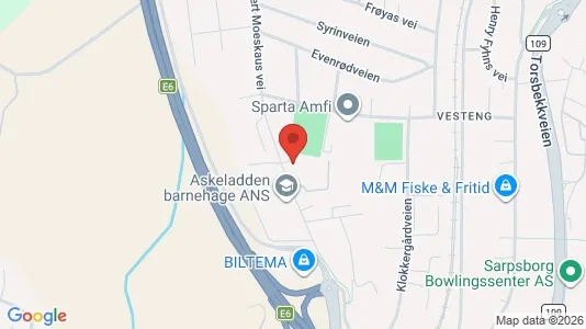 Apartments for rent i Sarpsborg - kort over placeringen