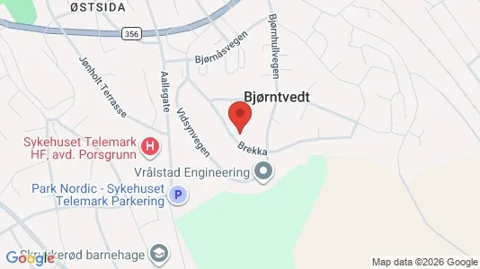 Apartments for rent i Porsgrunn - kort over placeringen