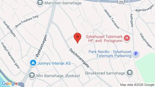 Apartments for rent i Porsgrunn - kort over placeringen