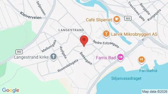 Apartments for rent i Larvik - kort over placeringen