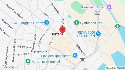 Apartments for rent i Horten - kort over placeringen