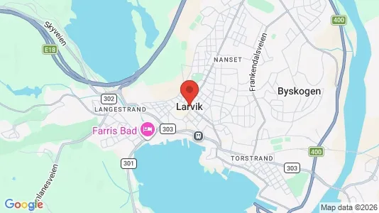 Apartments for rent i Larvik - kort over placeringen