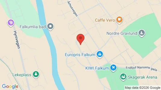 Apartments for rent i Skien - kort over placeringen