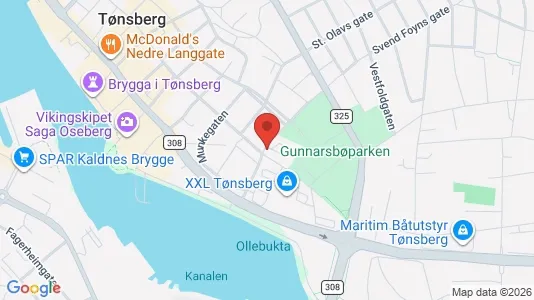 Apartments for rent i Tønsberg - kort over placeringen