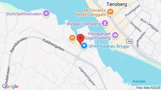 Apartments for rent i Tønsberg - kort over placeringen
