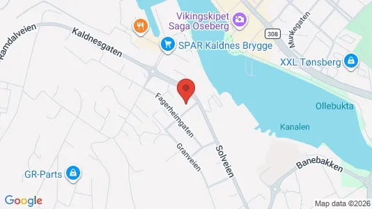 Apartments for rent i Tønsberg - kort over placeringen