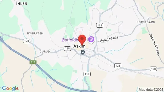 Apartments for rent i Askim - kort over placeringen