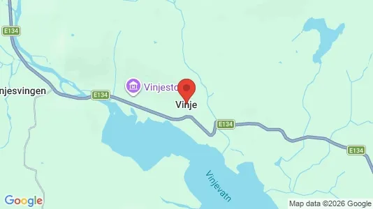 Houses for rent i Vinje - kort over placeringen