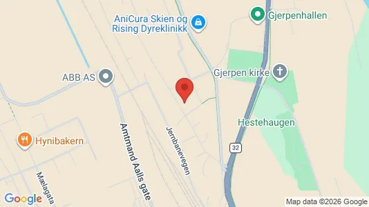 Apartments for rent i Skien - kort over placeringen