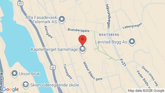 Apartments for rent i Skien - kort over placeringen