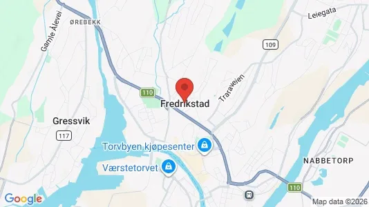 Houses for rent i Fredrikstad - kort over placeringen