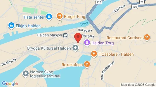 Apartments for rent i Halden - kort over placeringen