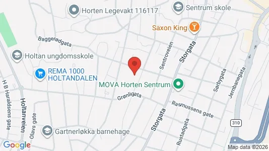 Apartments for rent i Horten - kort over placeringen