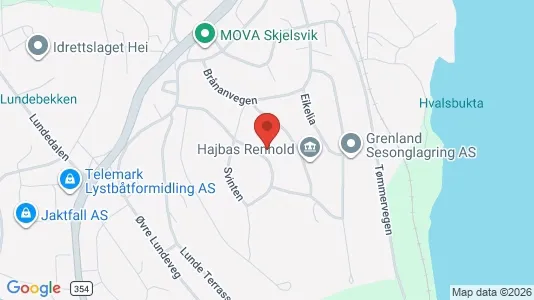 Apartments for rent i Porsgrunn - kort over placeringen