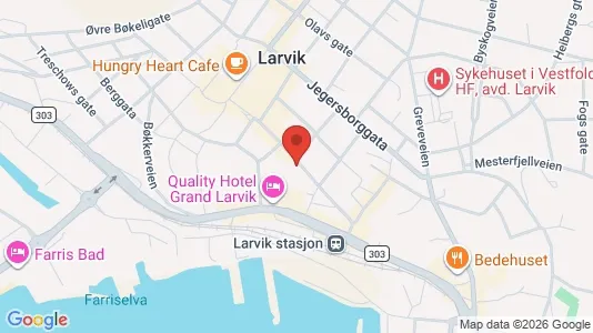 Apartments for rent i Larvik - kort over placeringen