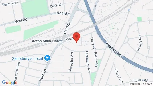 Apartments for rent i London W3 - kort over placeringen