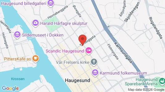 Apartments for rent i Haugesund - kort over placeringen