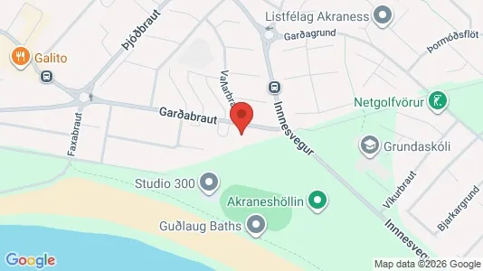 Apartments for rent i Akranes - kort over placeringen