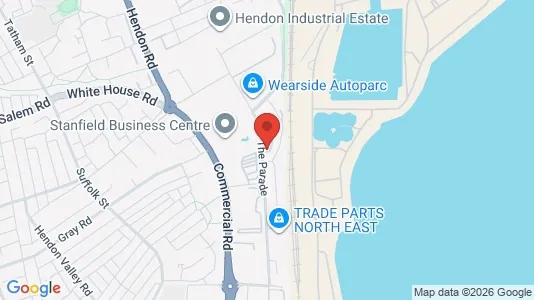 Apartments for rent i Sunderland - Tyne and Wear - kort over placeringen