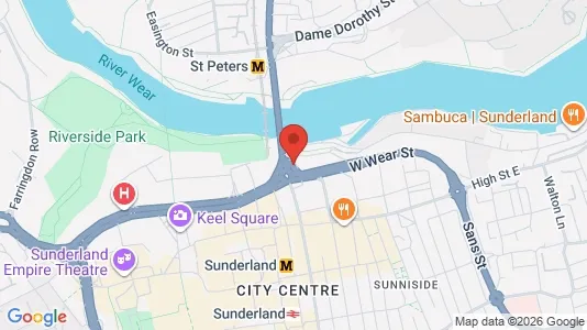 Apartments for rent i Sunderland - Tyne and Wear - kort over placeringen