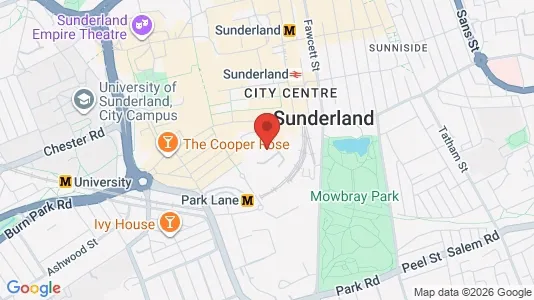 Apartments for rent i Sunderland - Tyne and Wear - kort over placeringen