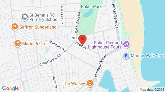 Apartments for rent i Sunderland - Tyne and Wear - kort over placeringen