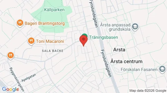 Apartments for rent i Uppsala - kort over placeringen