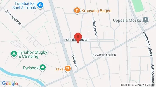 Apartments for rent i Uppsala - kort over placeringen