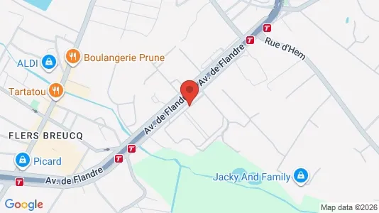 Apartments for rent i Lille - kort over placeringen