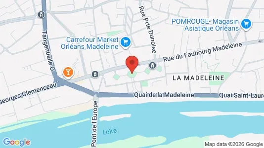 Apartments for rent i Orléans - kort over placeringen