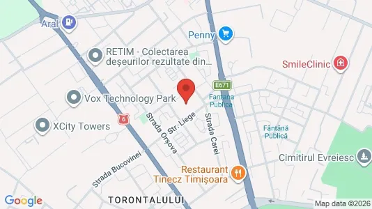 Apartments for rent i Timişoara - kort over placeringen