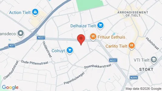 Apartments for rent i Tielt - kort over placeringen