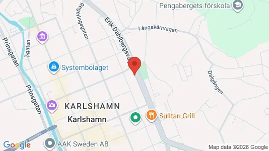 Apartments for rent i Karlshamn - kort over placeringen