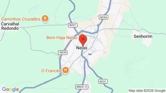 Apartments for rent i Nelas - kort over placeringen