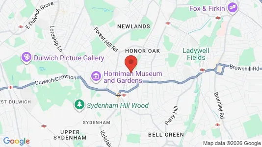 Houses for rent i London SE23 - kort over placeringen