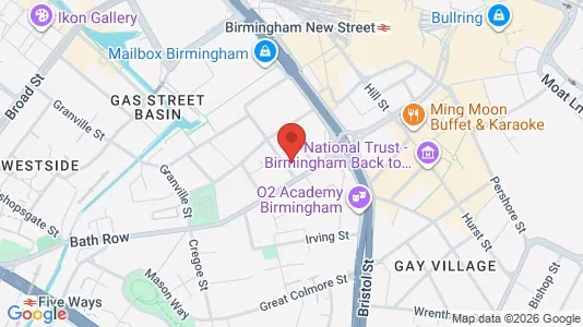 Apartments for rent i Birmingham - West Midlands - kort over placeringen