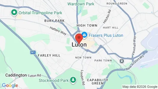 Apartments for rent i Luton - Bedfordshire - kort over placeringen