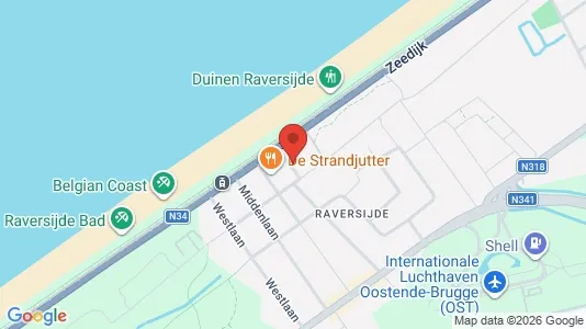 Apartments for rent i Oostende - kort over placeringen