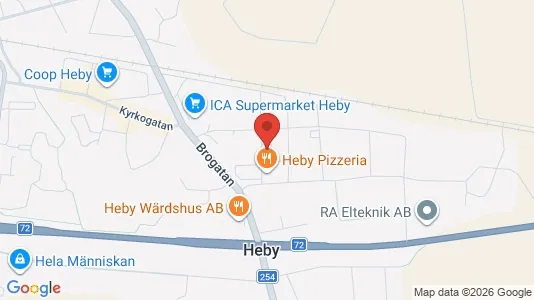 Apartments for rent i Heby - kort over placeringen