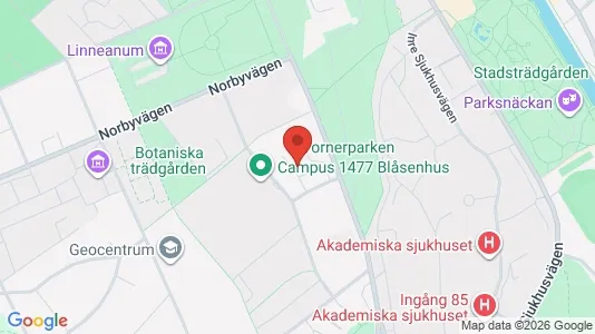 Apartments for rent i Uppsala - kort over placeringen