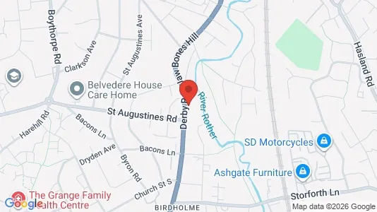 Apartments for rent i Chesterfield - Derbyshire - kort over placeringen
