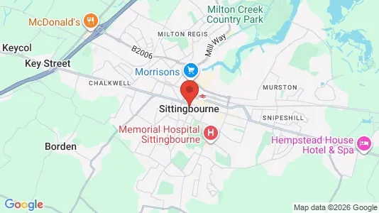Apartments for rent i Sittingbourne - Kent - kort over placeringen