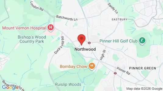 Apartments for rent i Northwood - Middlesex - kort over placeringen